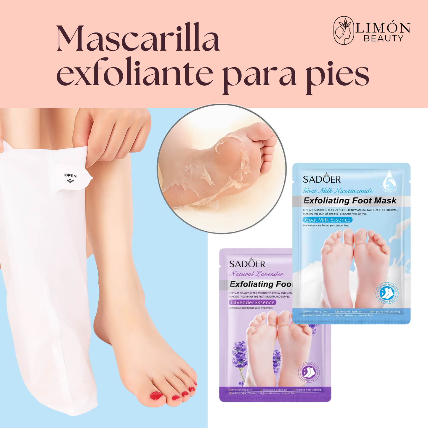 Mascarilla Exfoliante para pies (Regalo)