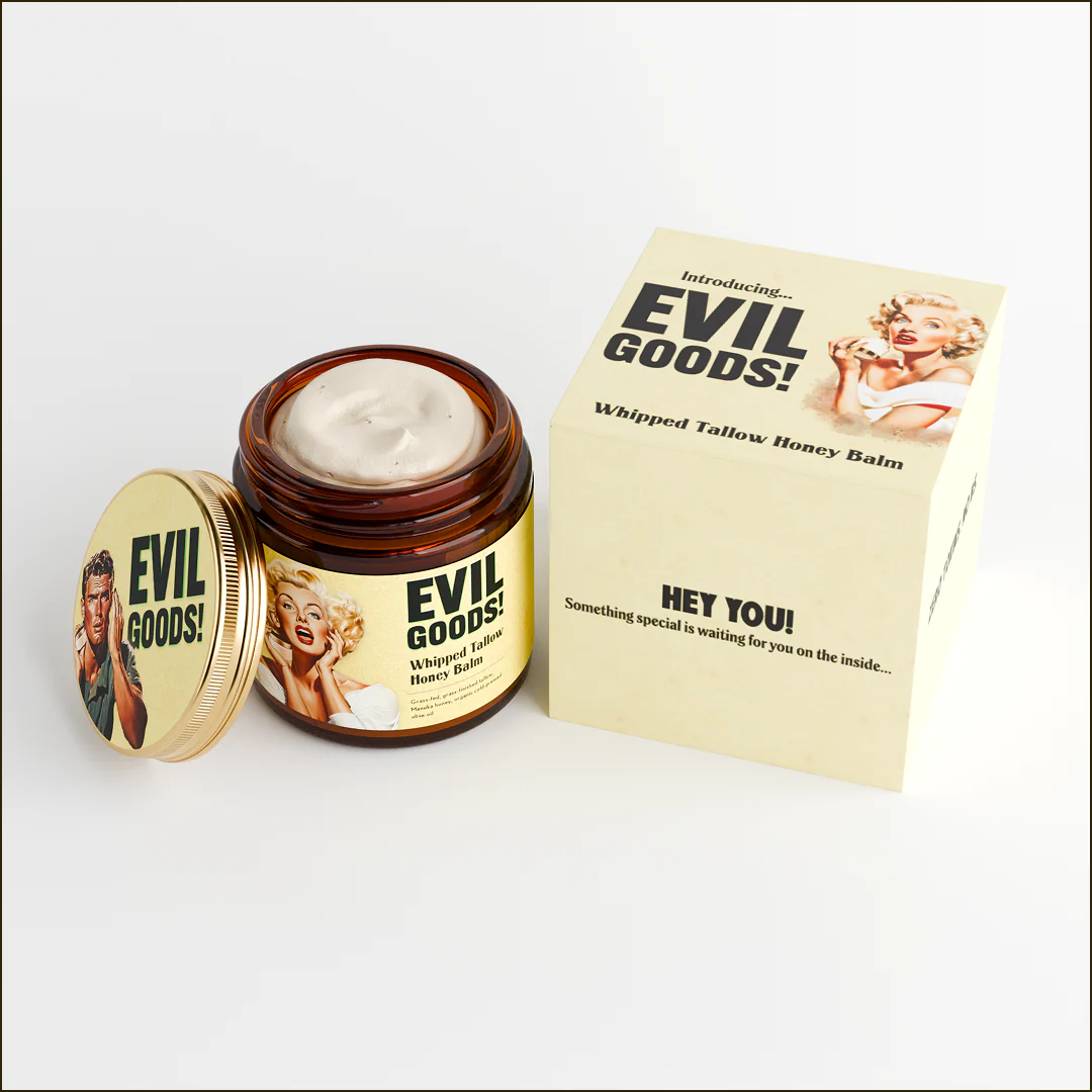 EVIL GOODS – Bálsamo Natural de Miel y Sebo para cuerpo, rostro y labios