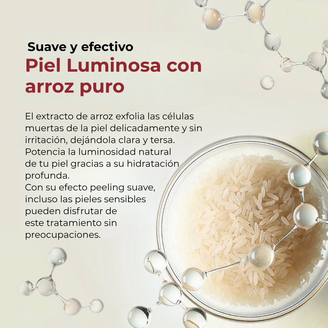 Kit Exfoliante de Arroz para una Piel Luminosa (Set 2 botellas)