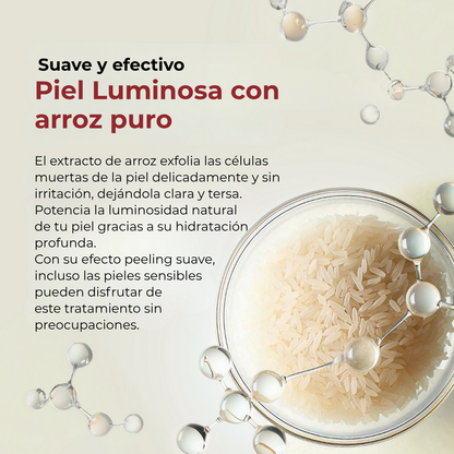 Kit Exfoliante de Arroz para una Piel Luminosa (Set 2 botellas)